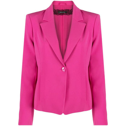 Fuchsia Polyester Suits & Blazer