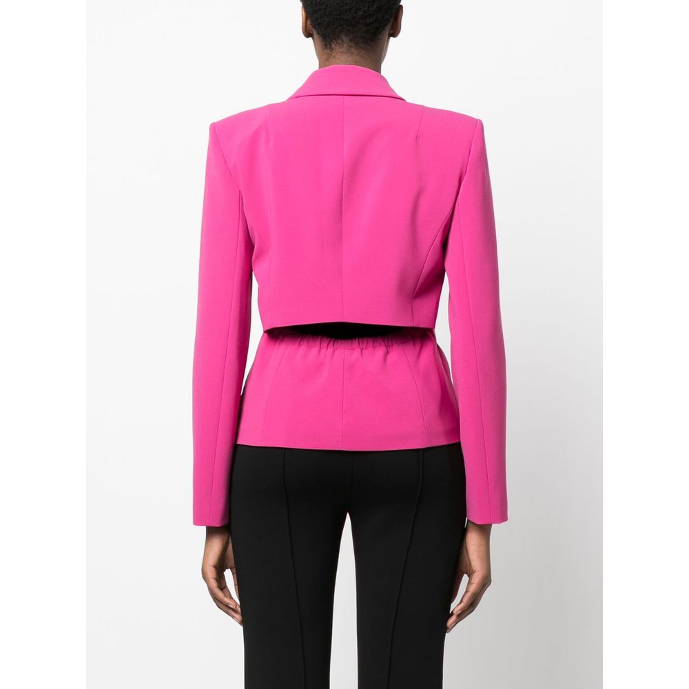 Fuchsia Polyester Suits & Blazer