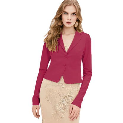 Fuchsia Cotton Suits & Blazer