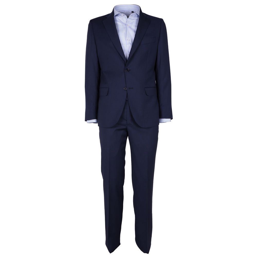 Blue Wool Vergine Suit