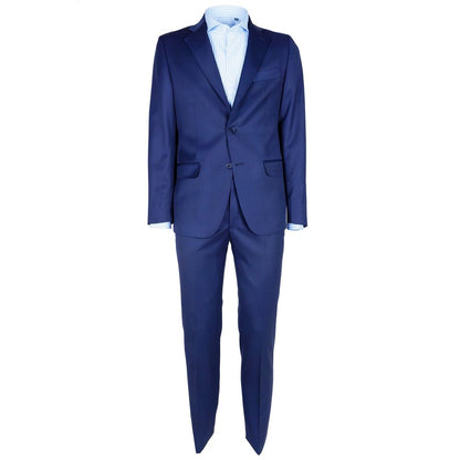 Blue Wool Vergine Suit