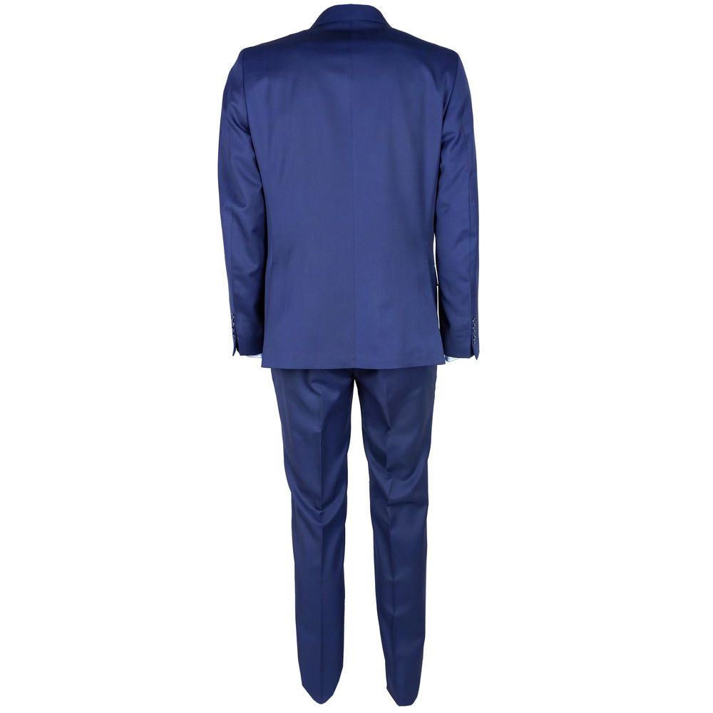 Blue Wool Vergine Suit