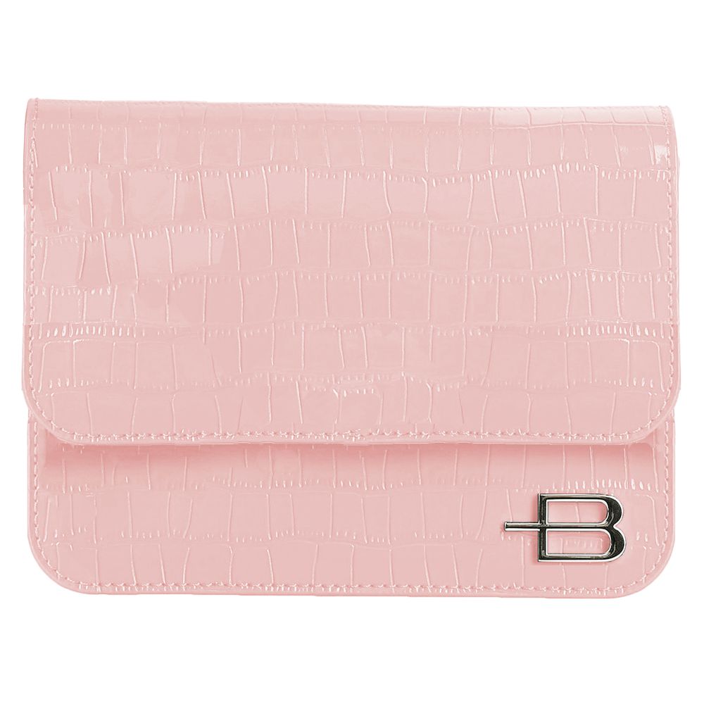 Pink Leather Di Calfskin Clutch Bag