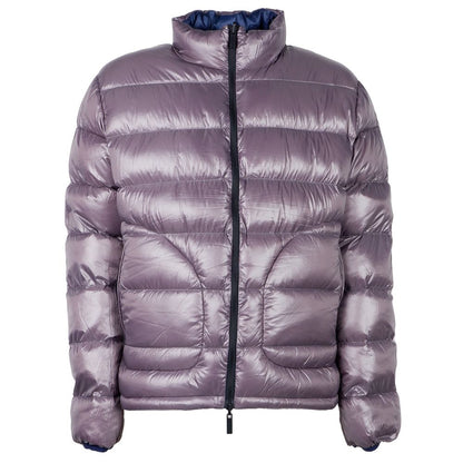 Centogrammi Reversible Blue & Grey Nylon Padded Down Jacket