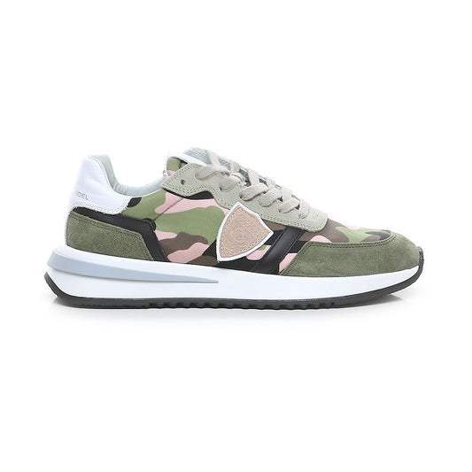 Philippe Model Women's Army Fabric Sneaker