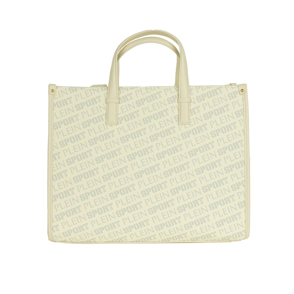 Plein Sport White Polyamide Shoulder Bag