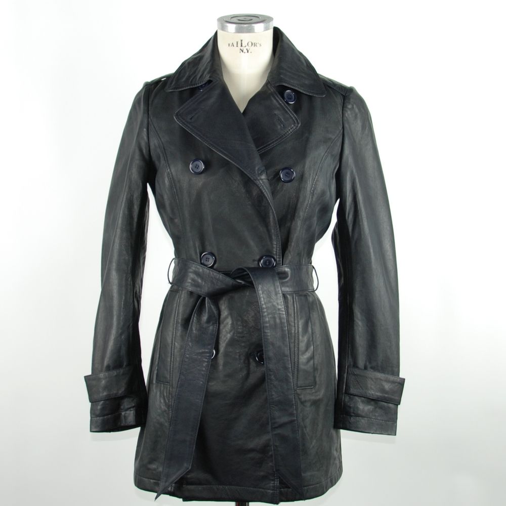 Emilio Romanelli Ladies' Blue Genuine Leather Coat