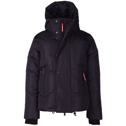 Dsquared² Men's Black Nylon Down Jacket with Hood