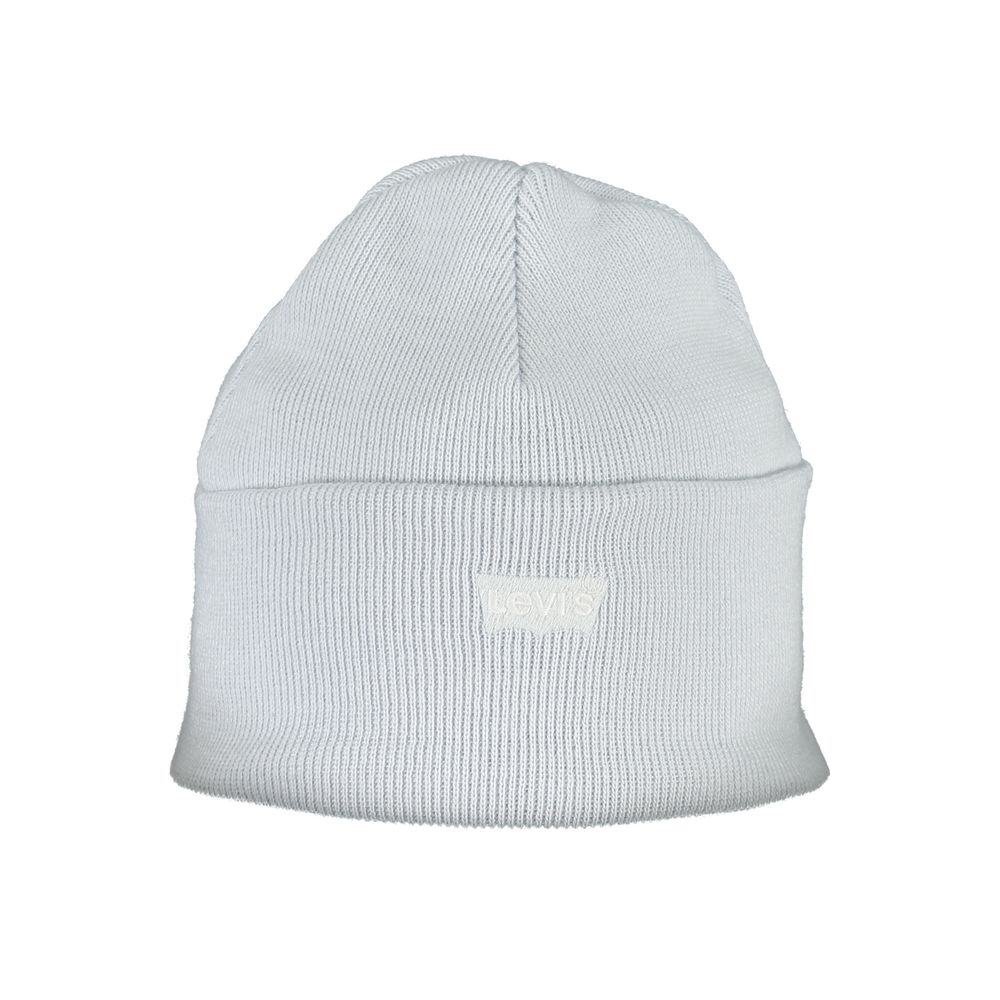 Levi's Light Blue Acrylic Beanie Hat