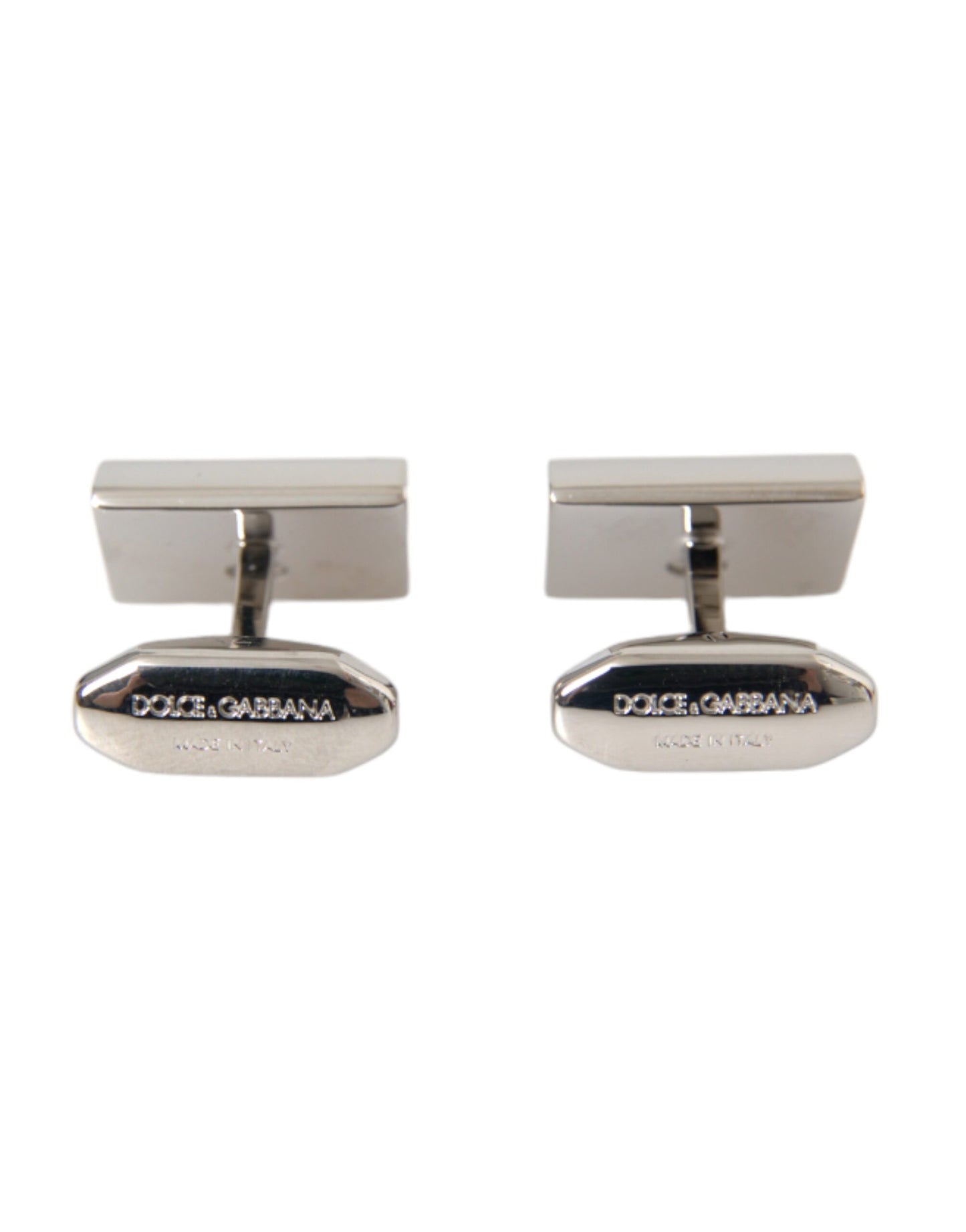 Silver Plated Metal Brass DG Logo Pin Cufflinks