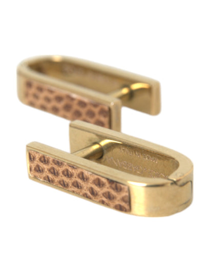 Gold Plated Metal Brass Pin Men Cufflinks