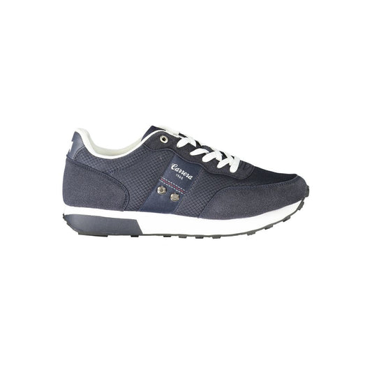 Blue Polyester Sneaker