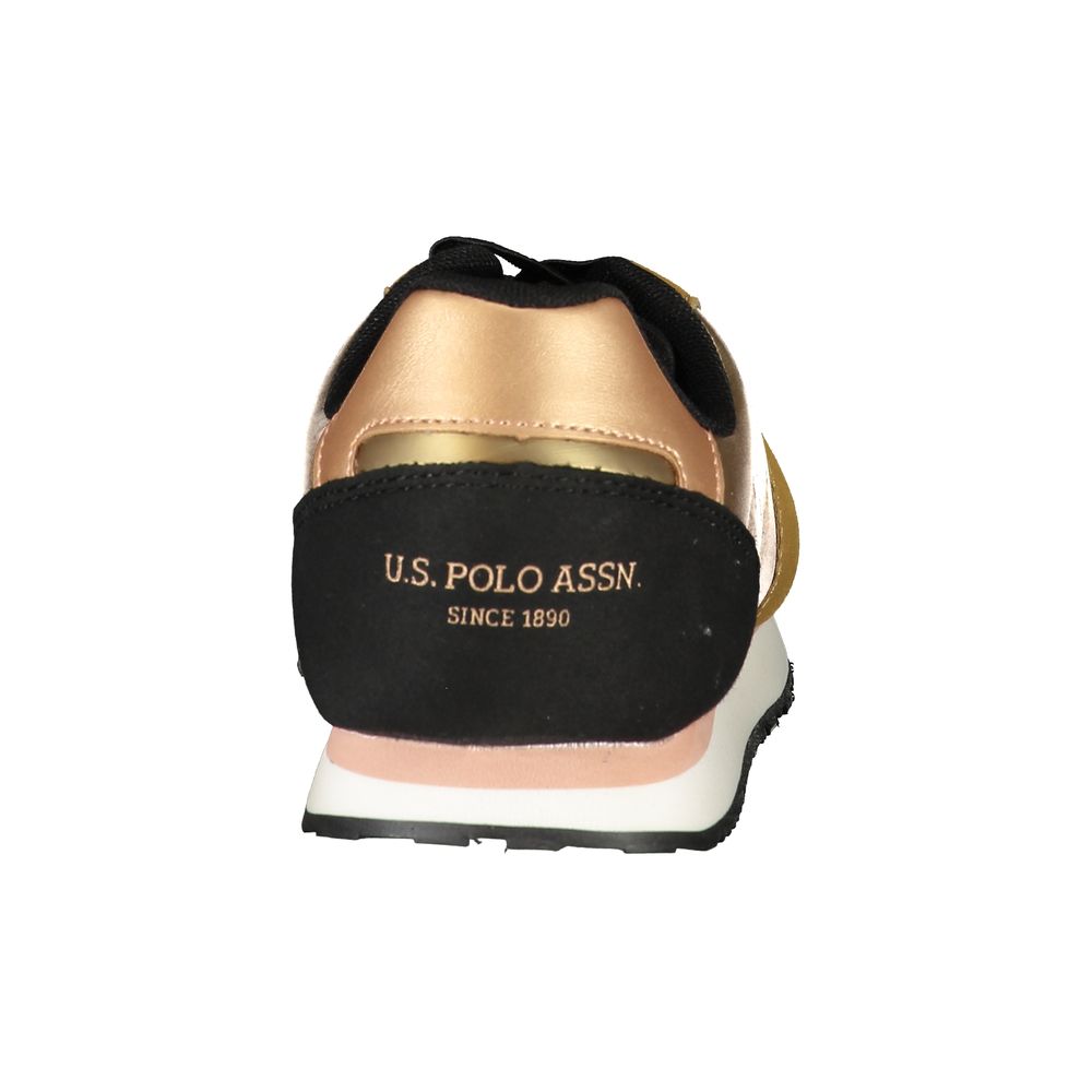 U.S. POLO ASSN. Gold Polyester Sneaker