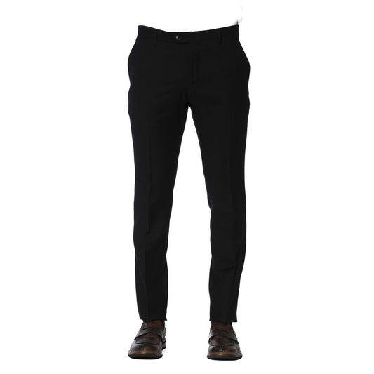 Black Polyester Jeans & Pant