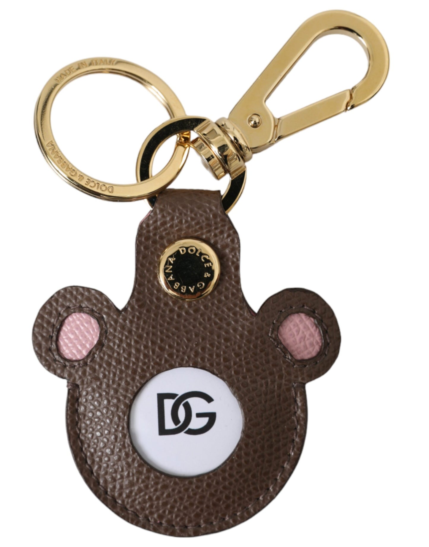 Multicolor Dauphine Calfskin DG Logo Keyring Keychain