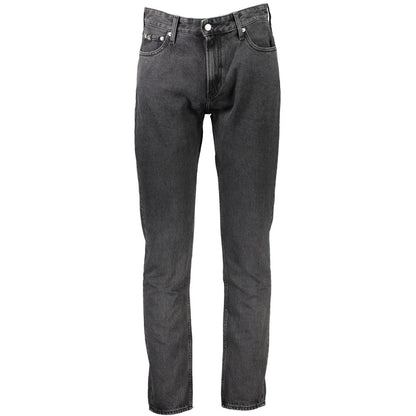 Gray Cotton Jeans & Pant