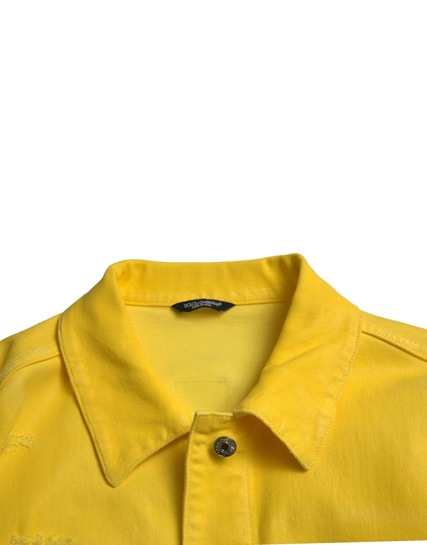Yellow Cotton DENIM Jeans Coat Jacket
