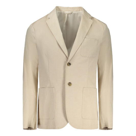 Guess Jeans Men's Beige Cotton Classic Jacket