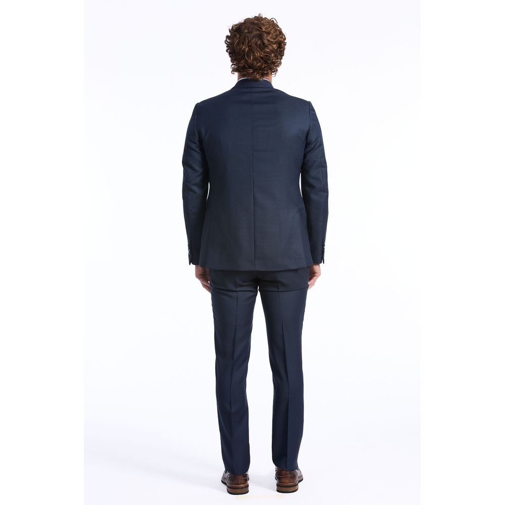 Blue Wool Suit