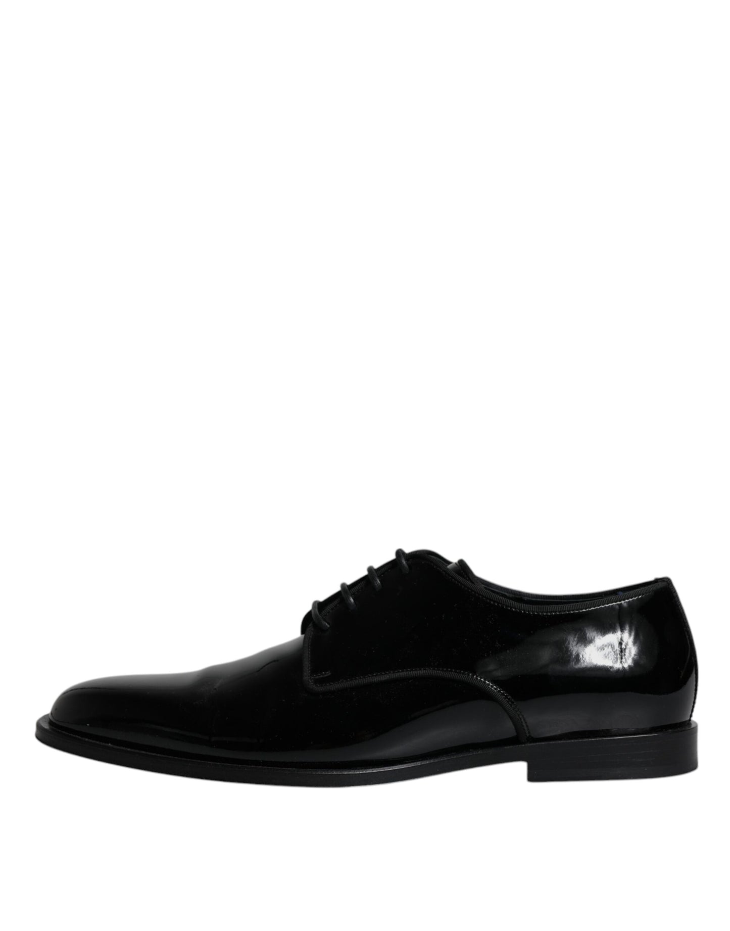 Black Leather Lace Up Men Derby Formal Shoes