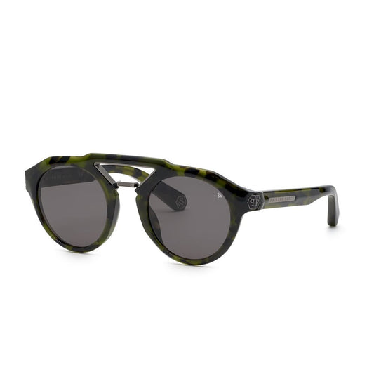 Green Acetate Sunglasses by Philipp Plein