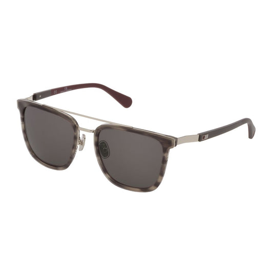 Gray Acetate And Metal Sunglasses by Carolina Herrera