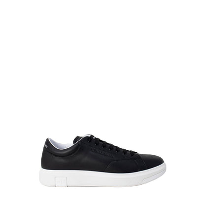 Armani Exchange Black Leather Sneaker