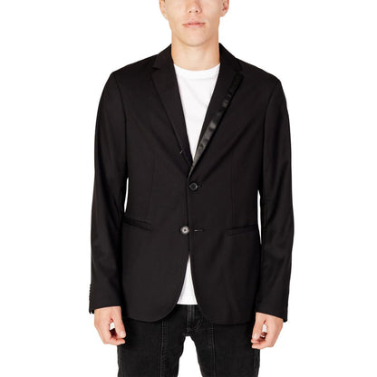 Black Polyester Blazer