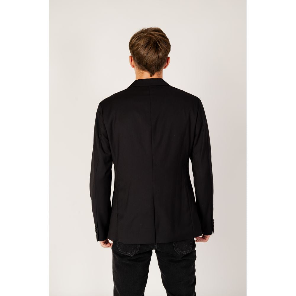 Black Polyester Blazer