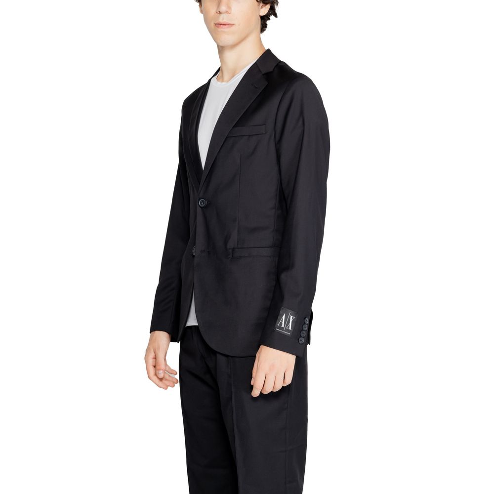 Black Polyester Blazer