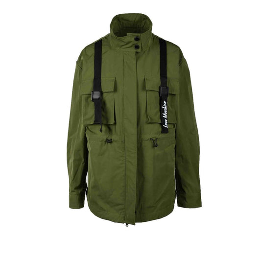 Green Polyester Jackets & Coat