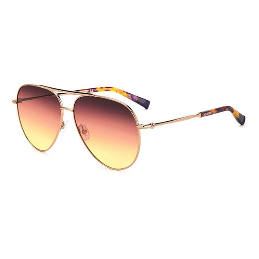 Gold Metal Sunglasses by Missoni