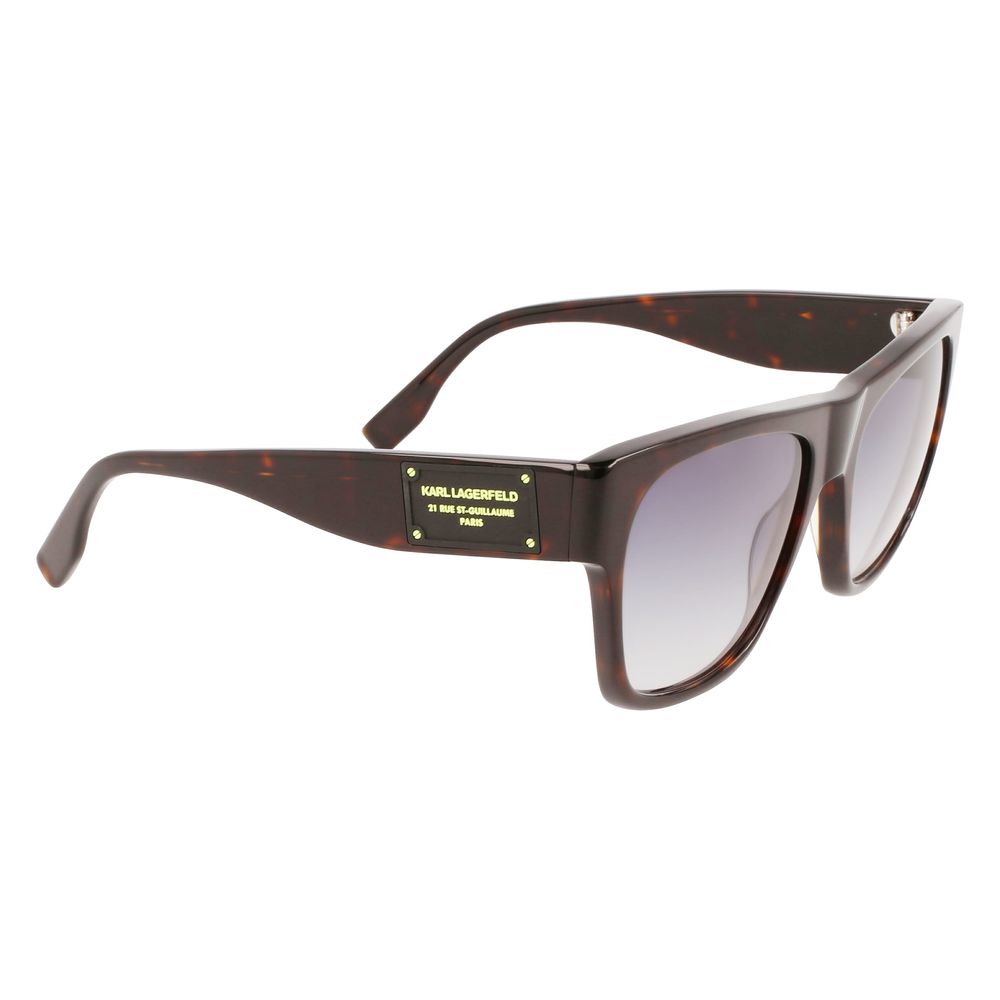 Brown Acetate Sunglasses by Karl Lagerfeld