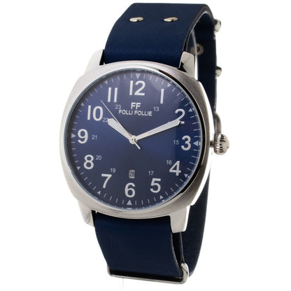 Folli Follie Men's Blue Leather Watch