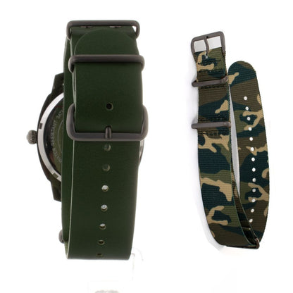 Folli Follie Men's Green Leather Watch