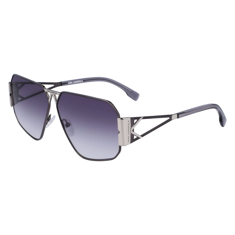 Gray Metal Sunglasses by Karl Lagerfeld