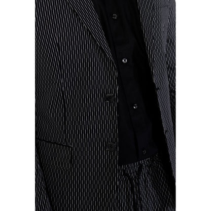 Black Cotton Blazer