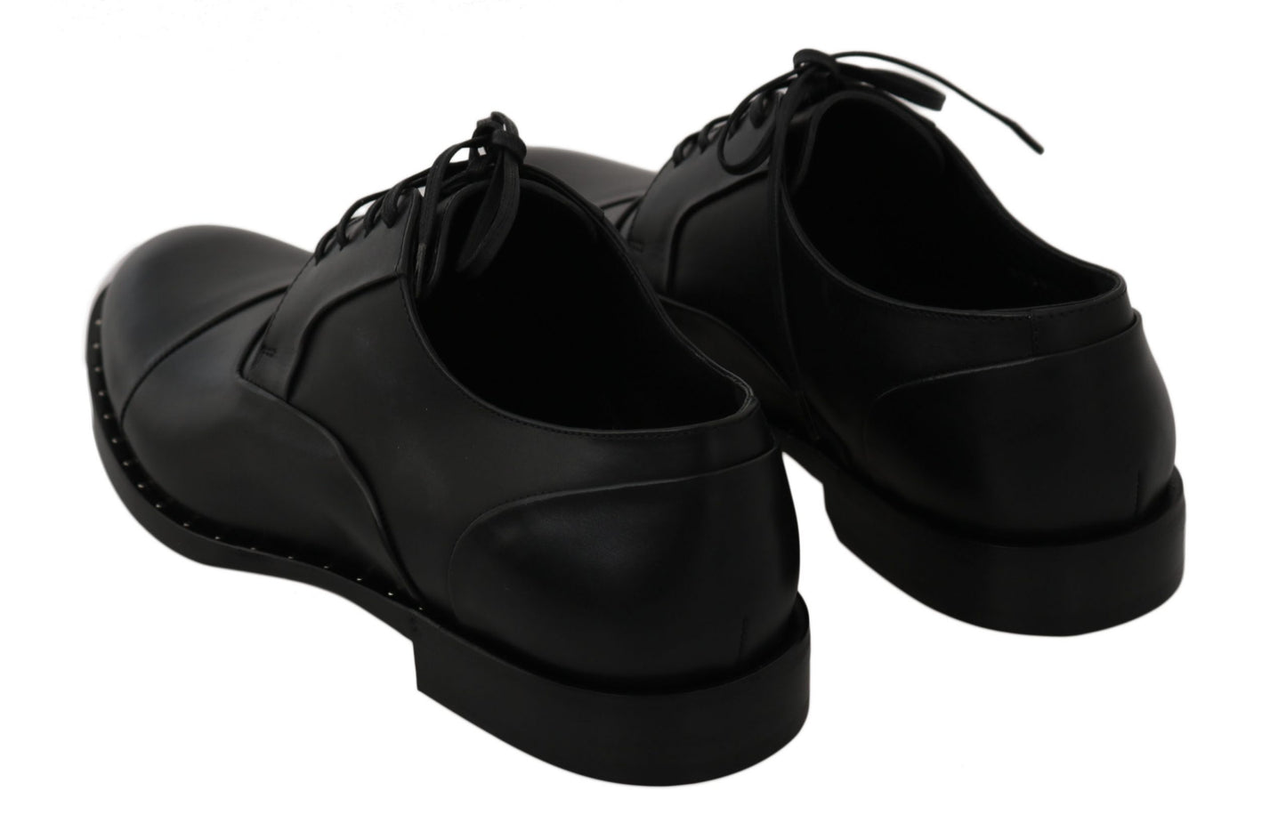 Black Leather Derby Formal Shoes