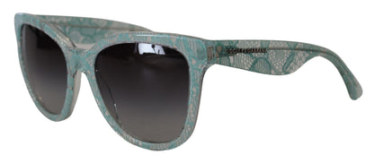 Blue Lace Acetate Crystal Round DG4190 Sunglasses