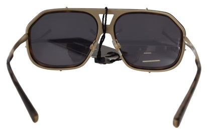 Brown Camo Metal Matte Mirror Lens DG2167 Sunglasses