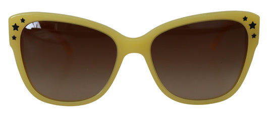 Dolce & Gabbana Yellow Acetate Frame Stars Embellishment DG4124 Sunglasses