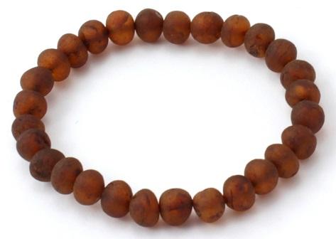 Baltic Amber Unpolished Adult Stretch Bracelets-2