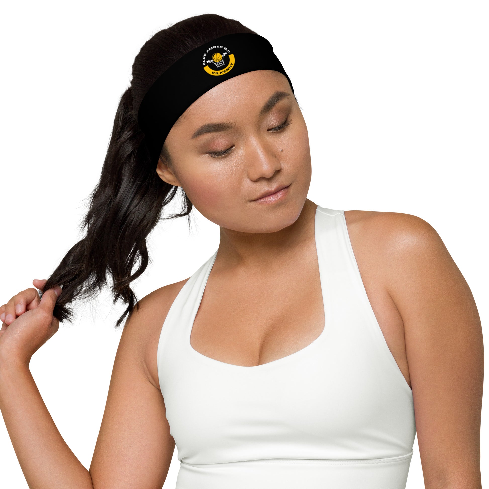 Club Amber Basketball Kilkenny Headband - Designed by Moon Behind The Hill Available to Buy at a Discounted Price on Moon Behind The Hill Online Designer Discount Store