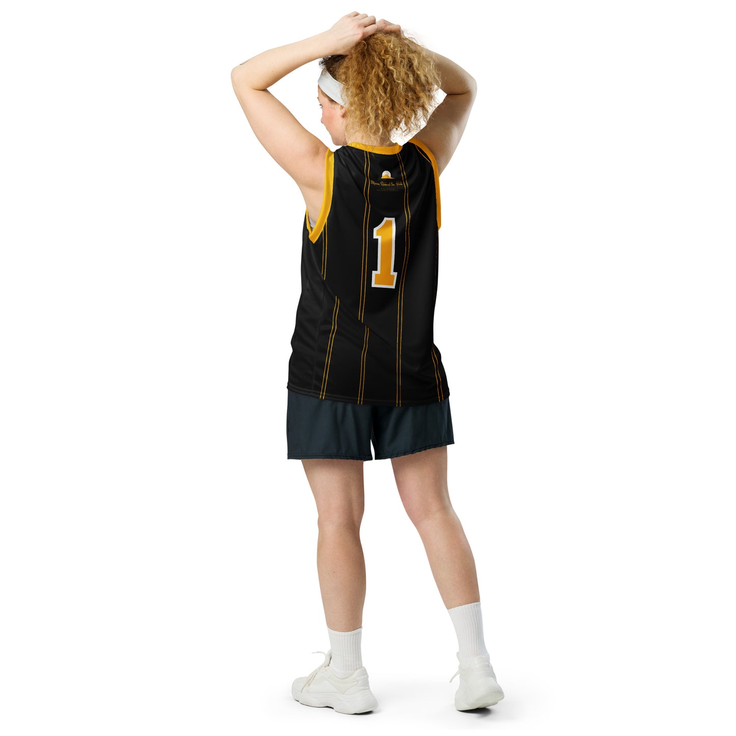 Club Amber #1 Unisex Basketball Jersey 2023 - Designed by Moon Behind The Hill Available to Buy at a Discounted Price on Moon Behind The Hill Online Designer Discount Store