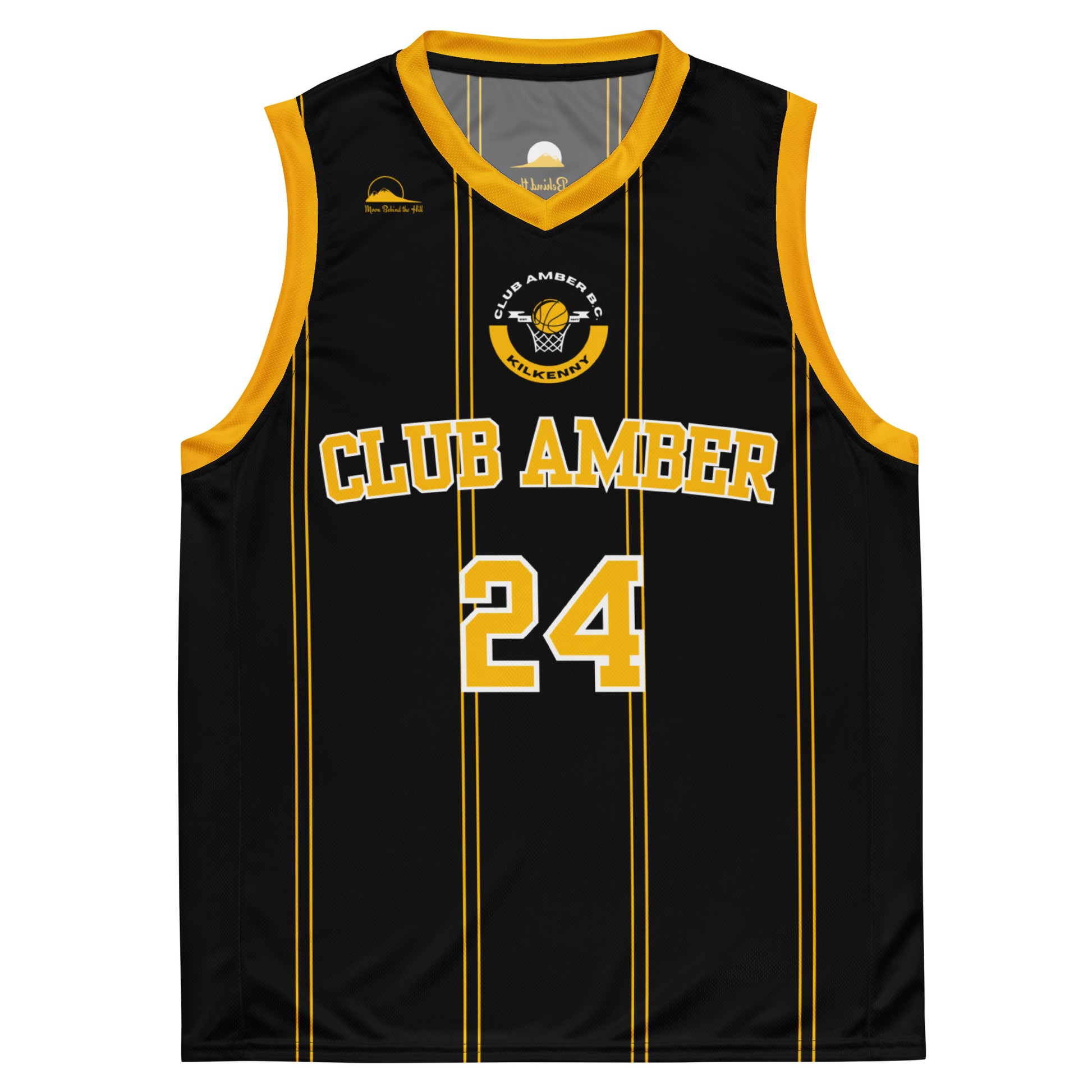 Club Amber #24 Unisex Basketball Jersey 2023 - Designed by Moon Behind The Hill Available to Buy at a Discounted Price on Moon Behind The Hill Online Designer Discount Store