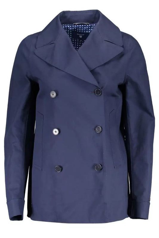 Blue Cotton Jackets & Coat