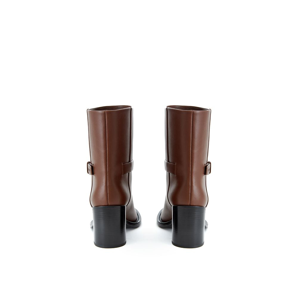 Elegant Leather Brown Boots for Sophisticated Style