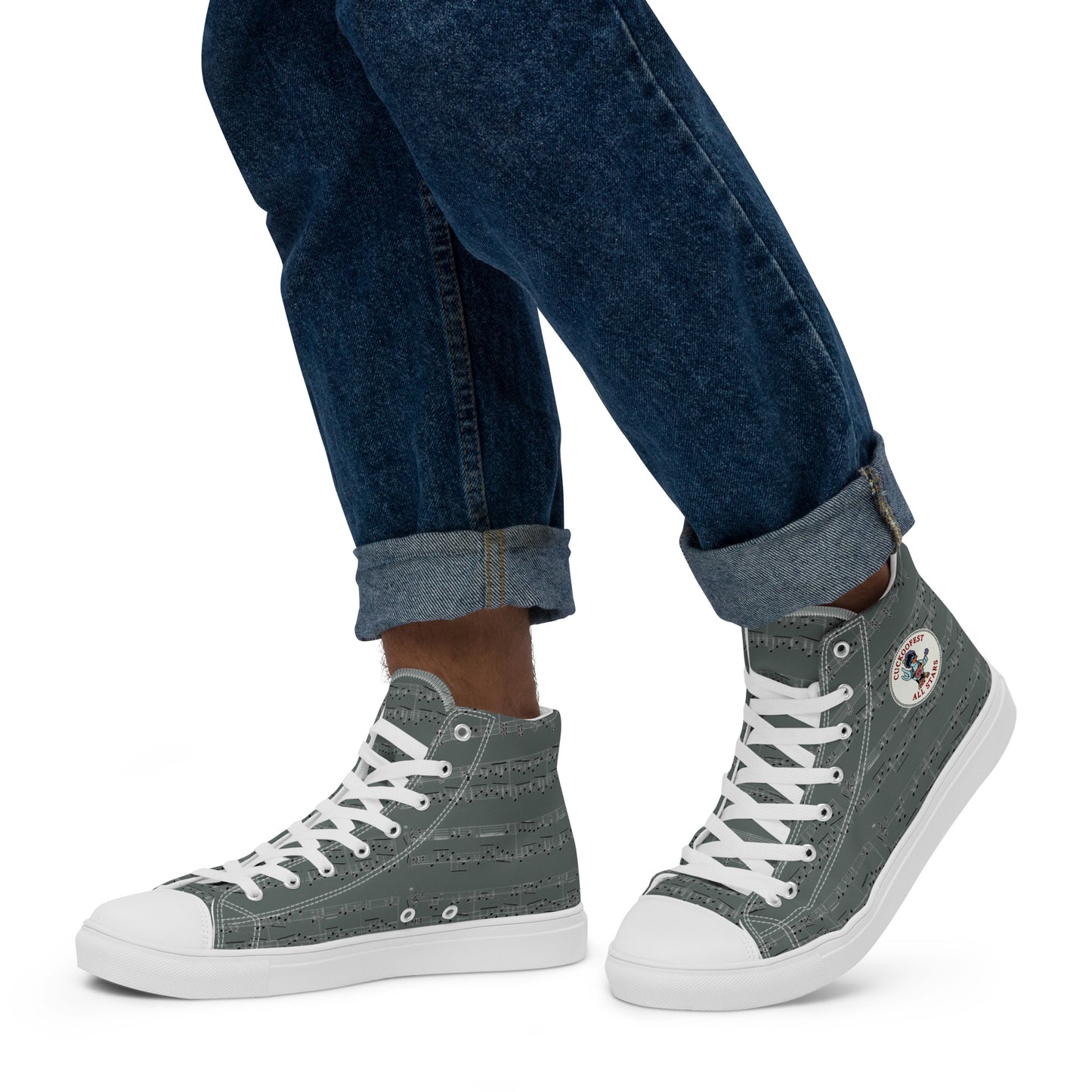 Cuckoofest '24 Men’s high top canvas shoes