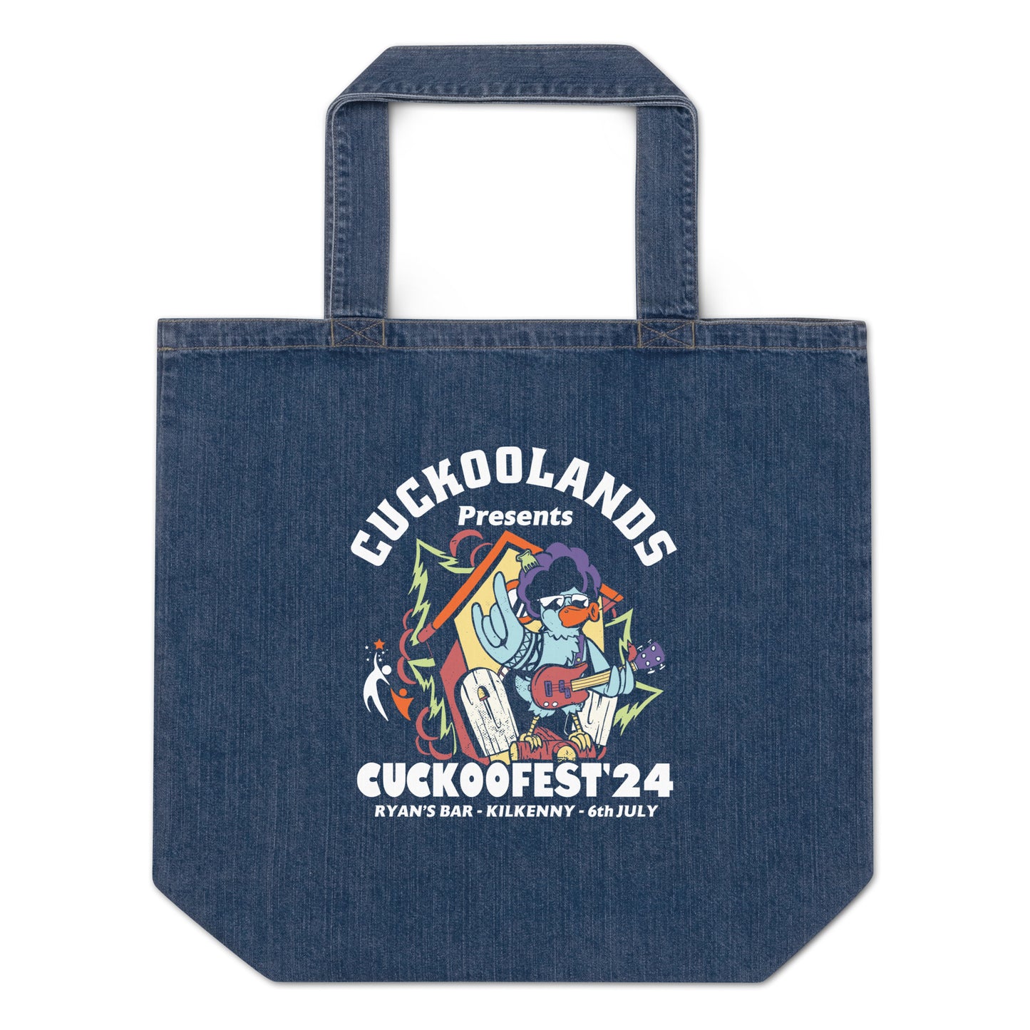 Cuckoofest '24 Organic denim tote bag