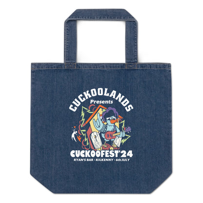 Cuckoofest '24 Organic denim tote bag